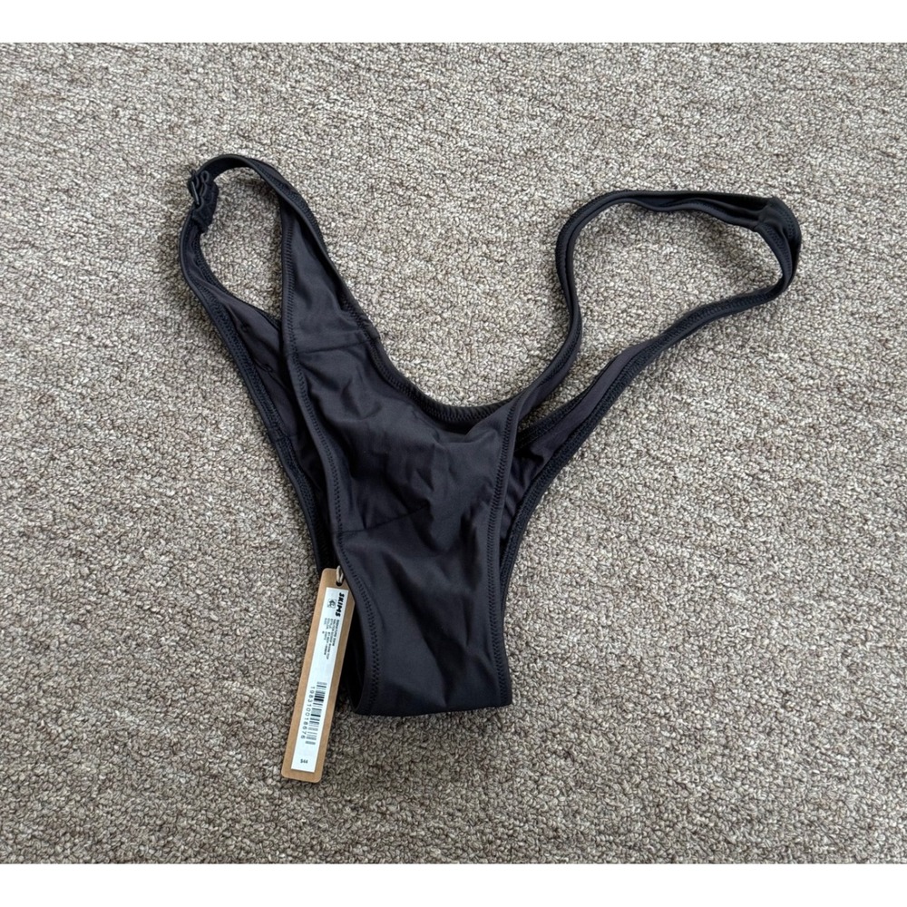 Skims Signature Swim Halter Scoop Bikini Top Onyx Black BT-SCP-10066W Womens M